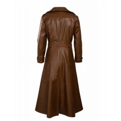 Channing Tatum Gambit Leather Costume Trench Brown Coat